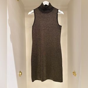 NWOT never worn gold and black shimmer dress